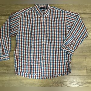 Burberry mens size XL plaid dress shirt